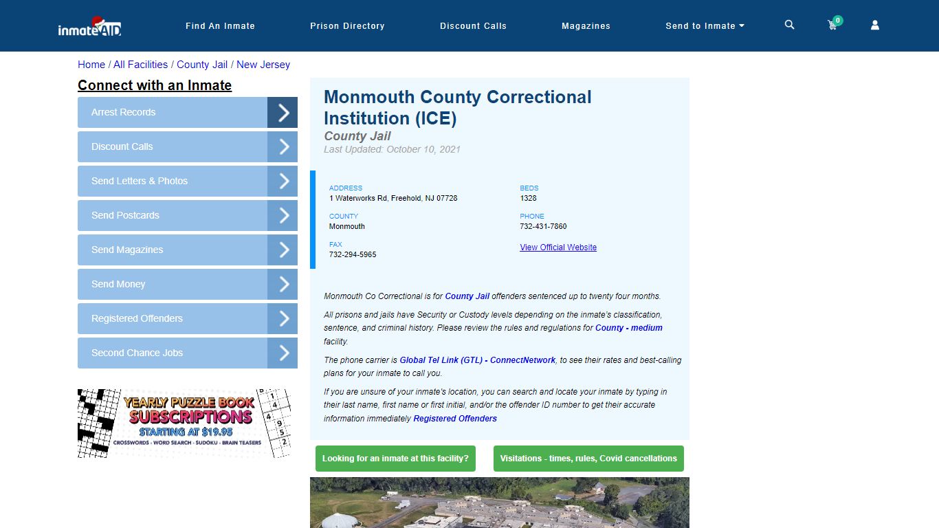 Monmouth County Correctional Institution (ICE) - Inmate Locator ...